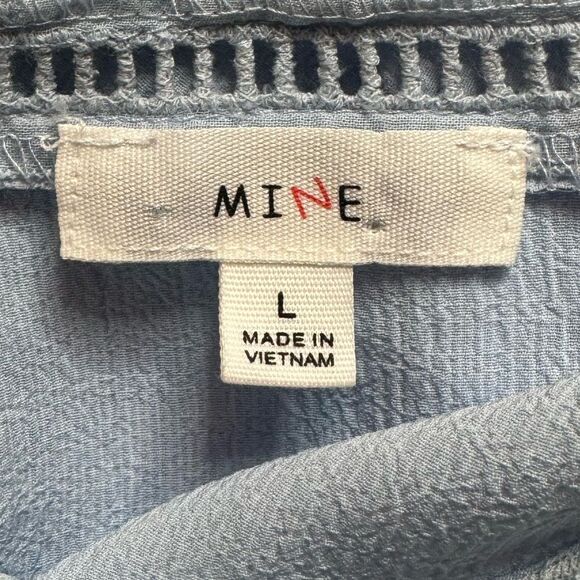 Mine Blue Top size Large - Picture 4 of 5